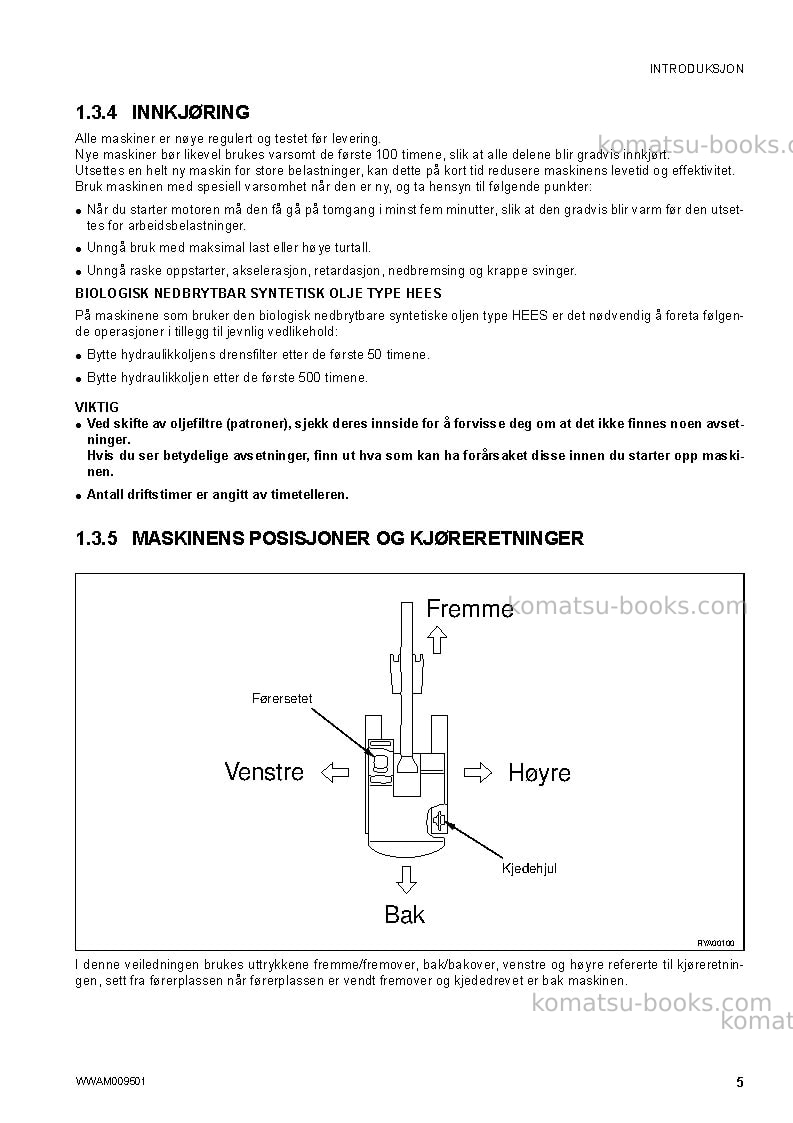 Komatsu pc26mr-3ita Operation manual cover Page 7 Komatsu pc26mr-3ita Operation manual cover Page 7
