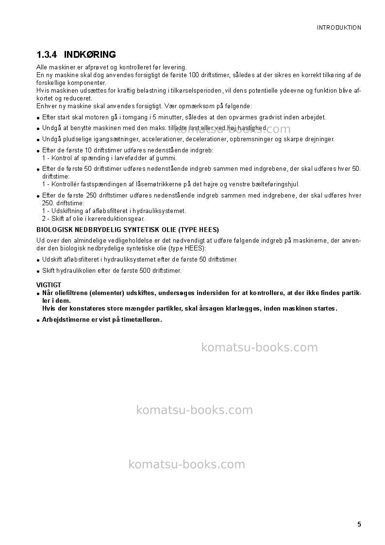 Komatsu ck20-1ita Operation manual cover Page 7 Komatsu ck20-1ita Operation manual cover Page 7