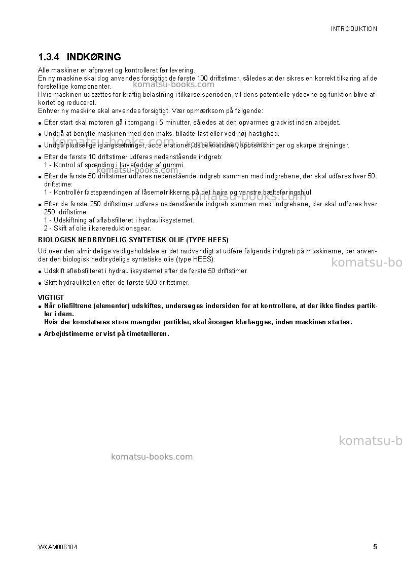 Komatsu ck20-1ita Operation manual cover Page 7 Komatsu ck20-1ita Operation manual cover Page 7