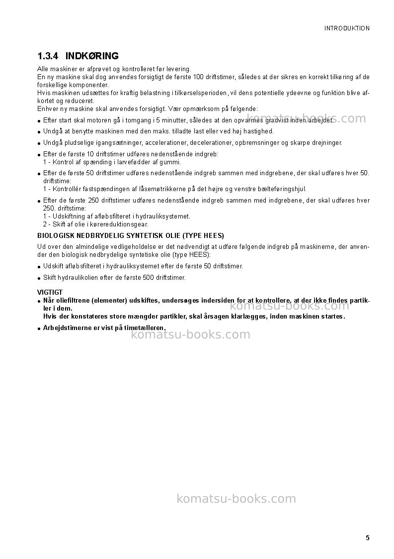 Komatsu ck30-1ita Operation manual cover Page 7