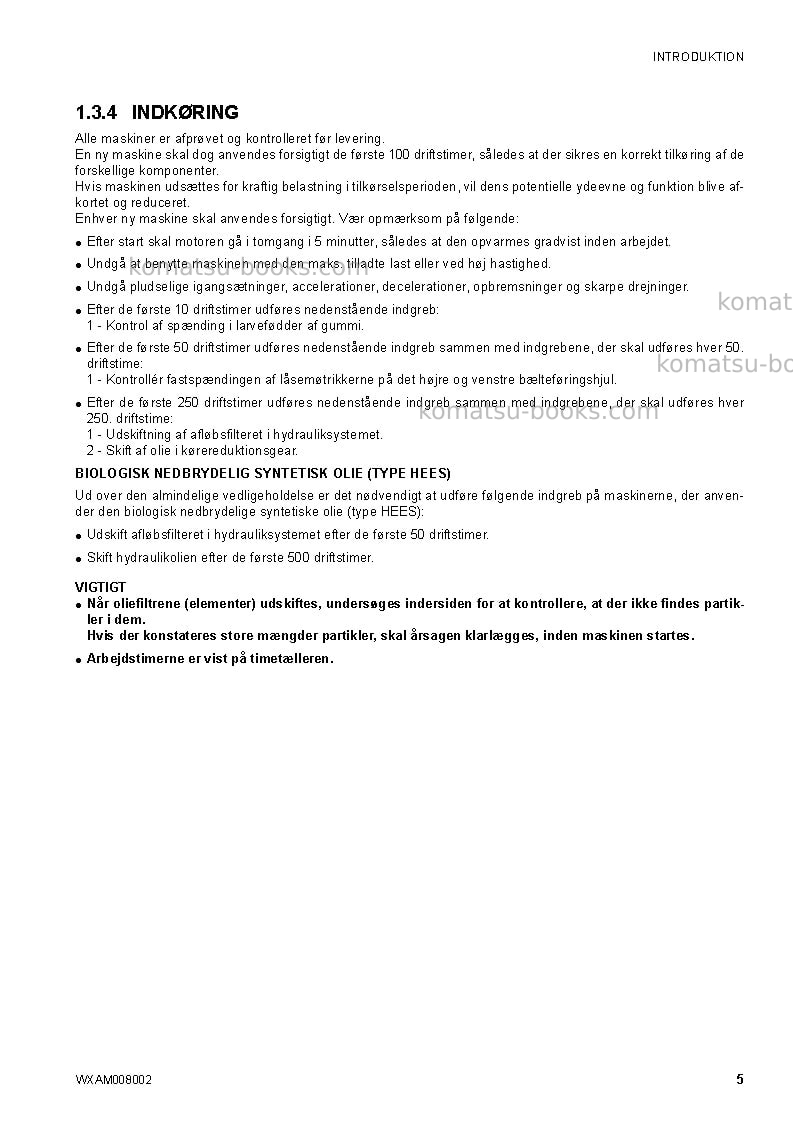 Komatsu ck35-1ita Operation manual cover Page 7 Komatsu ck35-1ita Operation manual cover Page 7