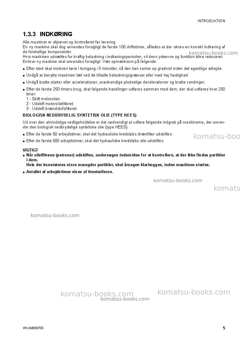 Komatsu pc80mr-3ita Operation manual cover Page 7 Komatsu pc80mr-3ita Operation manual cover Page 7