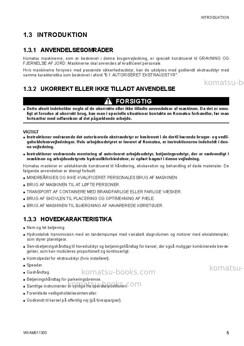Komatsu ck35-1ita Operation manual cover Page 7 Komatsu ck35-1ita Operation manual cover Page 7