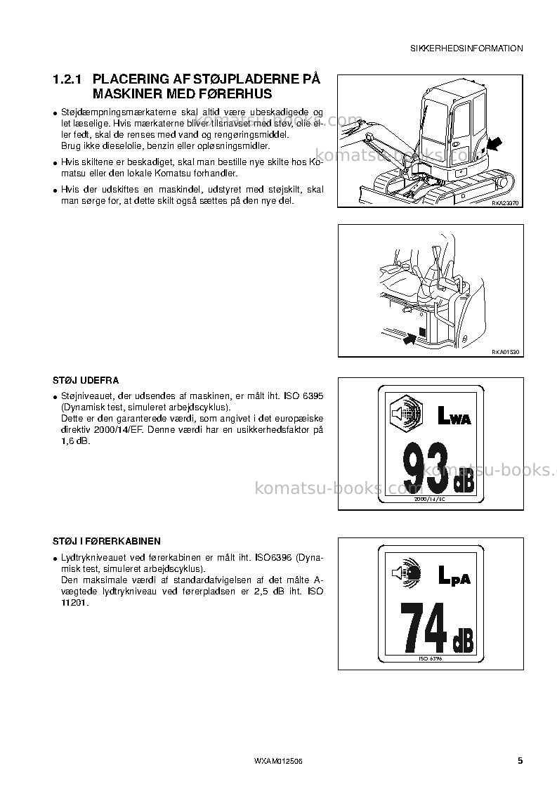Komatsu pc26mr-3ita Operation manual cover Page 7 Komatsu pc26mr-3ita Operation manual cover Page 7