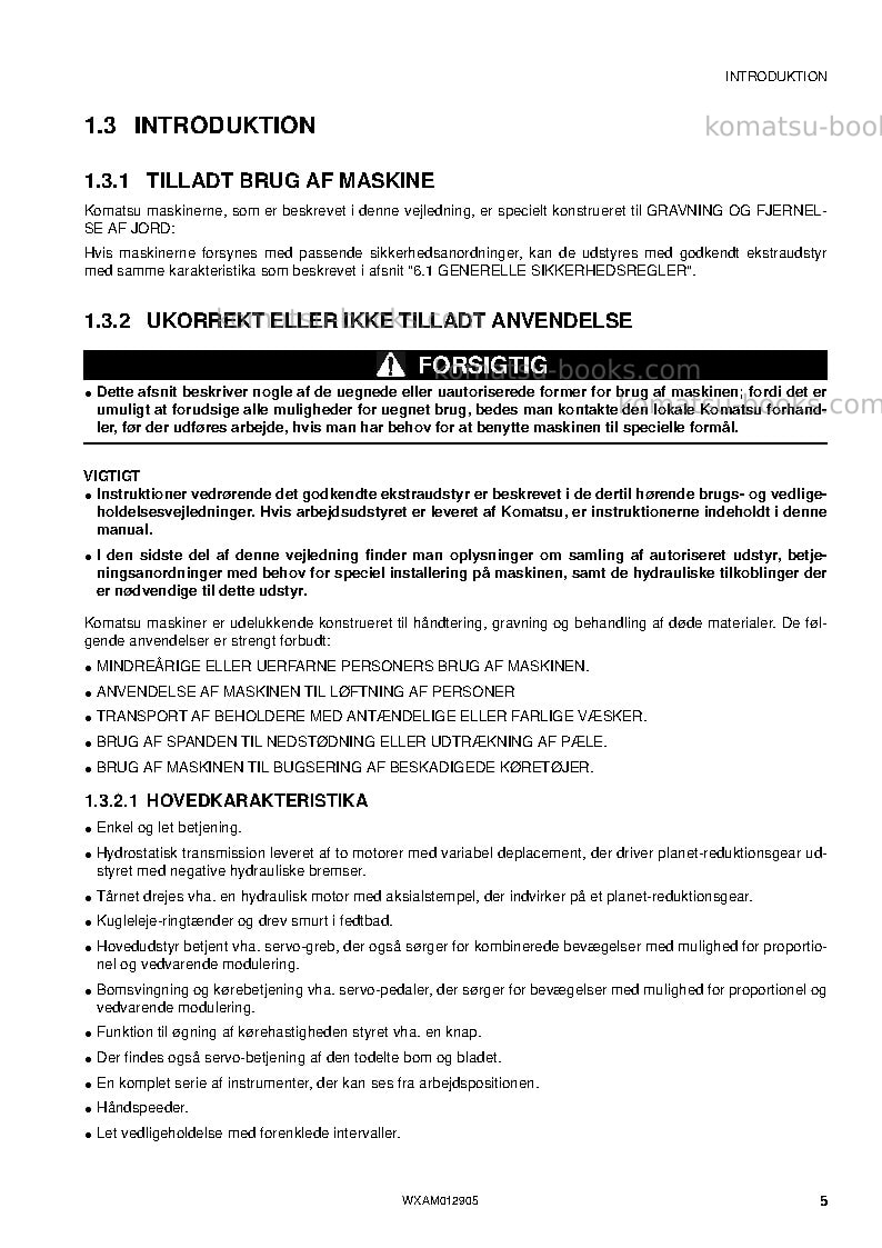 Komatsu pc80mr-3ita Operation manual cover Page 7