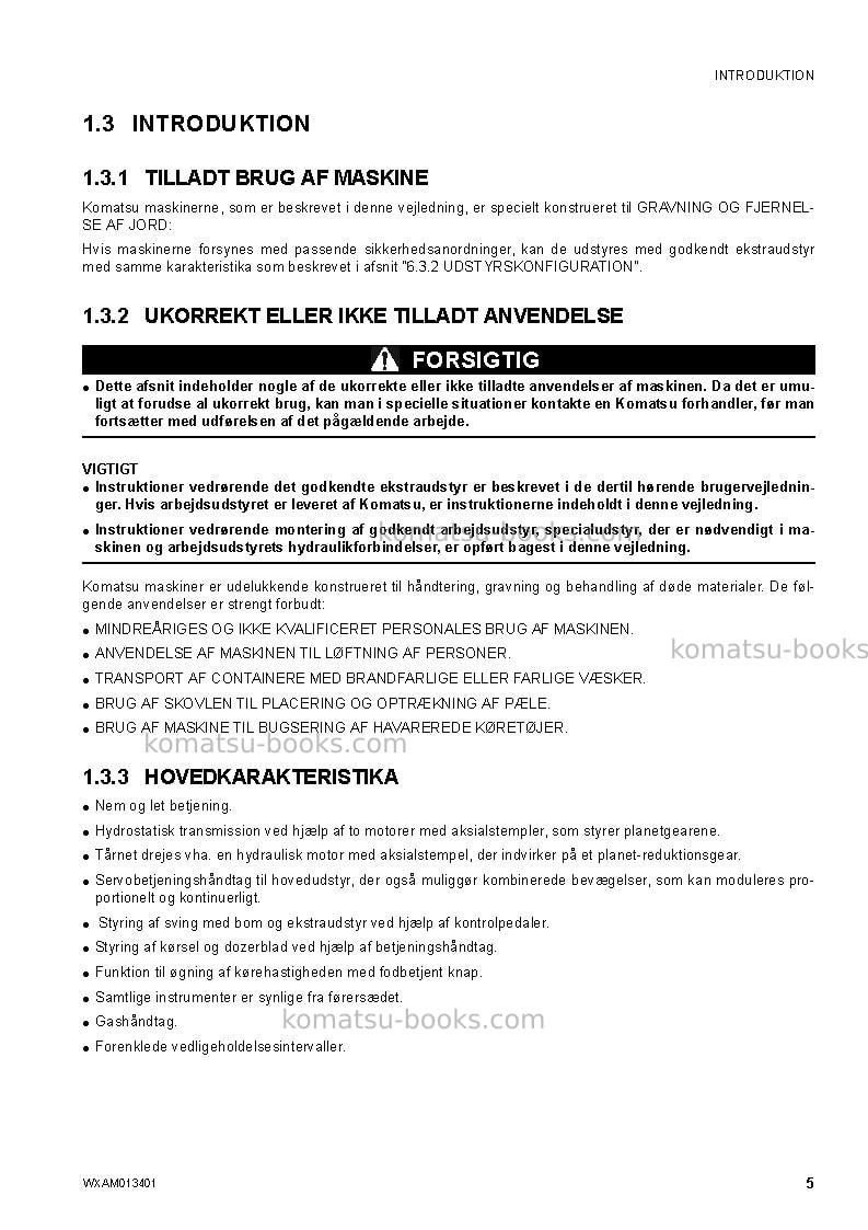 Komatsu pc20mr-2ita Operation manual cover Page 7 Komatsu pc20mr-2ita Operation manual cover Page 7