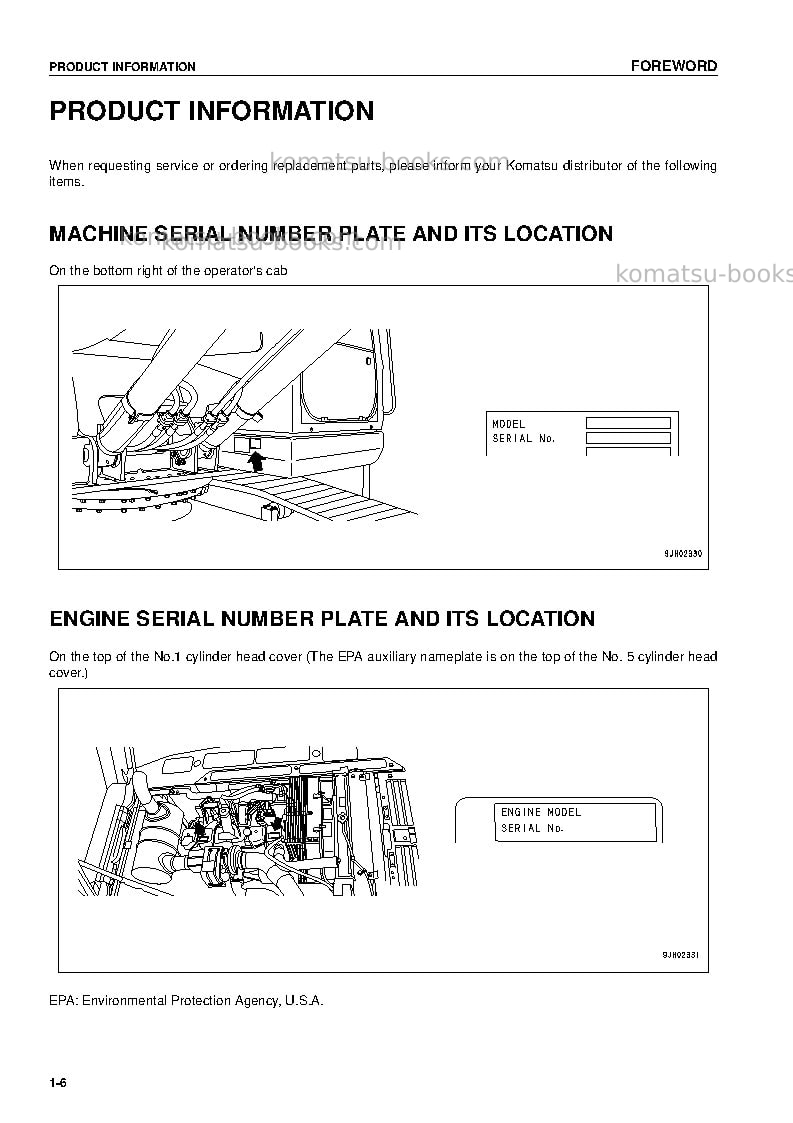 Komatsu pc220-7chn-multi-monitor Operation manual cover Page 7 Komatsu pc220-7chn-multi-monitor Operation manual cover Page 7