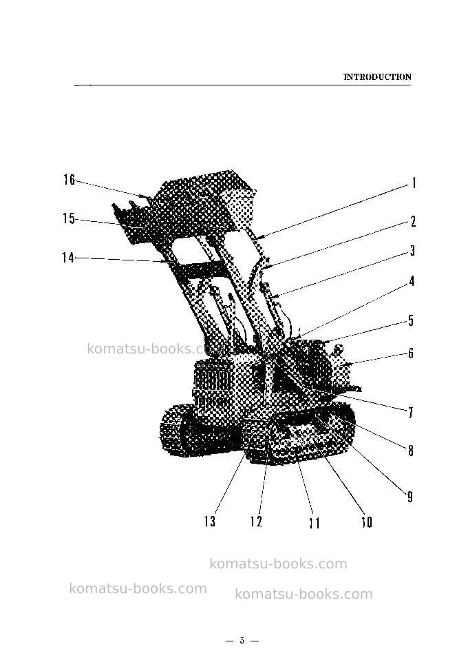Komatsu d20s-3jpn Operation manual cover Page 7