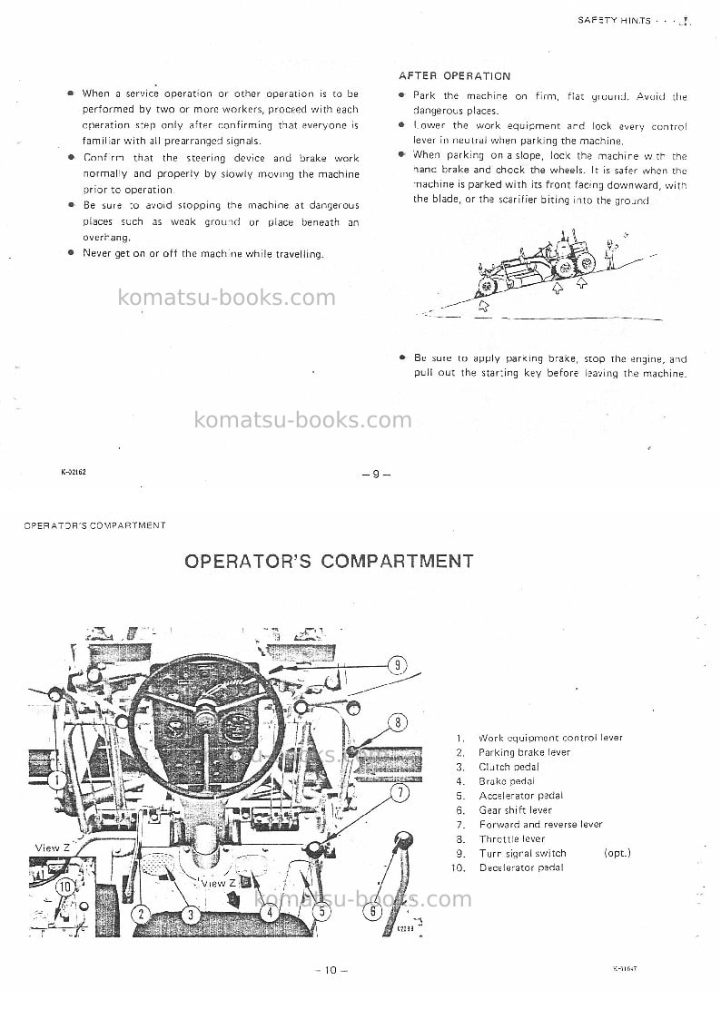 Komatsu gd28ac-1jpn Operation manual cover Page 7 Komatsu gd28ac-1jpn Operation manual cover Page 7