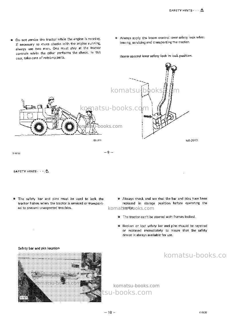 Komatsu w170-1jpn Operation manual cover Page 7 Komatsu w170-1jpn Operation manual cover Page 7